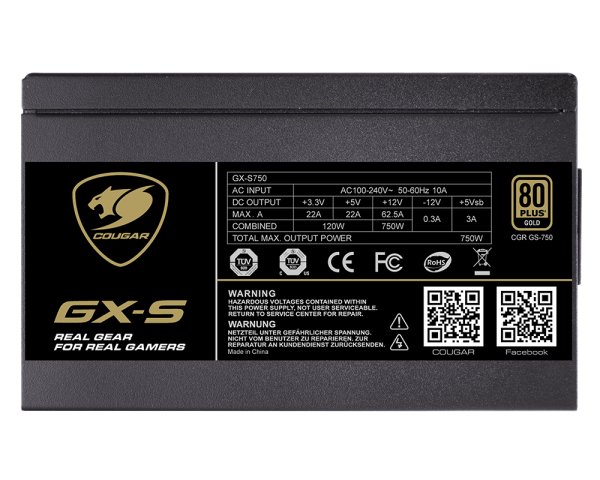 Cougar GX-S650 80+ Gold PSU - Image 4