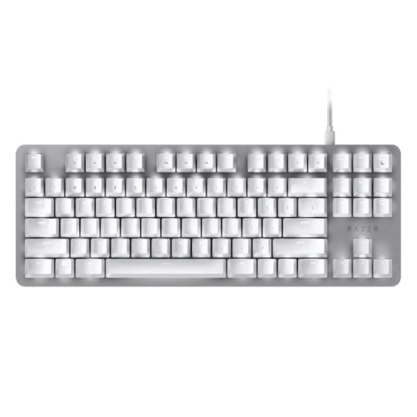 Razer BlackWidow Lite Mechanical Gaming Keyboard - Mercury White – Orange Switch