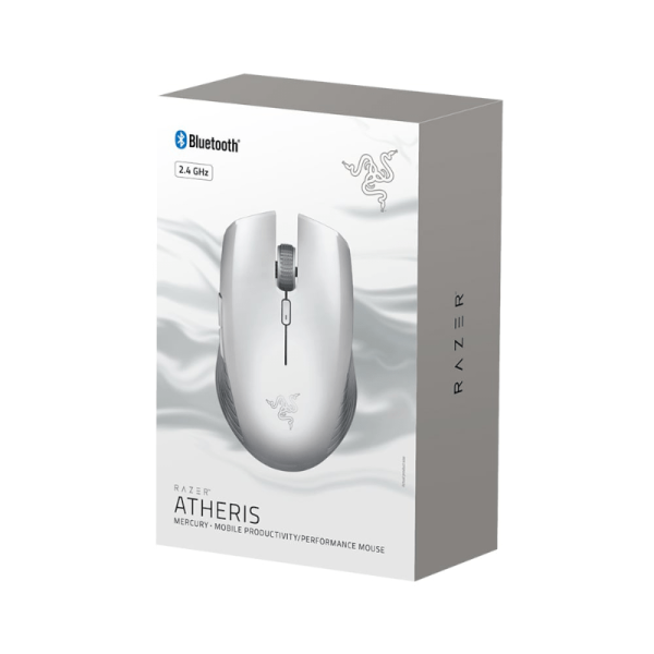 Razer Atheris Ultimate Wireless Notebook Ergonomic Mouse - White - Image 4