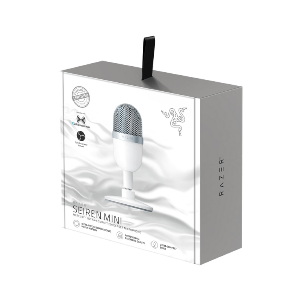 Razer Seiren Mini - Ultra-compact Streaming Microphone - Mercury White - Image 4