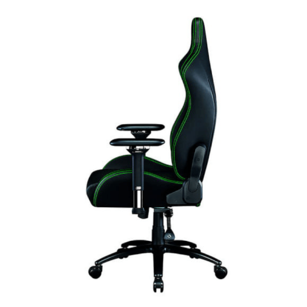 Razer Iskur Gaming Chair with Built-in Lumbar Support – NASA Black/Green - Image 4
