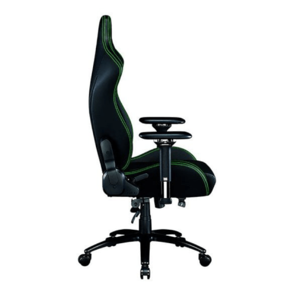 Razer Iskur Gaming Chair with Built-in Lumbar Support – NASA Black/Green - Image 3