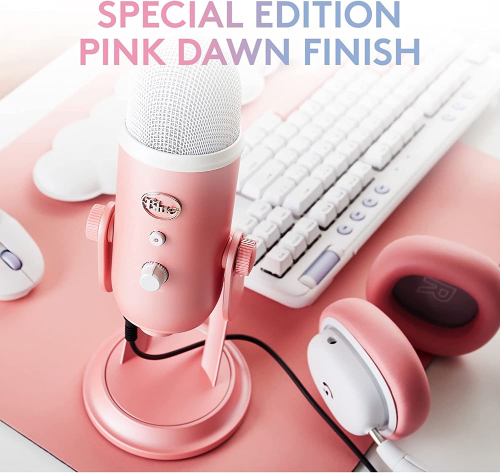 Blue Yeti Aurora Collection Multi-Pattern USB Microphone – Pink Dawn