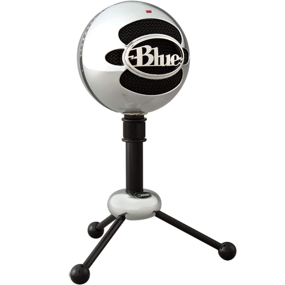 Blue Snowball USB Condenser Microphone – Brushed Aluminum