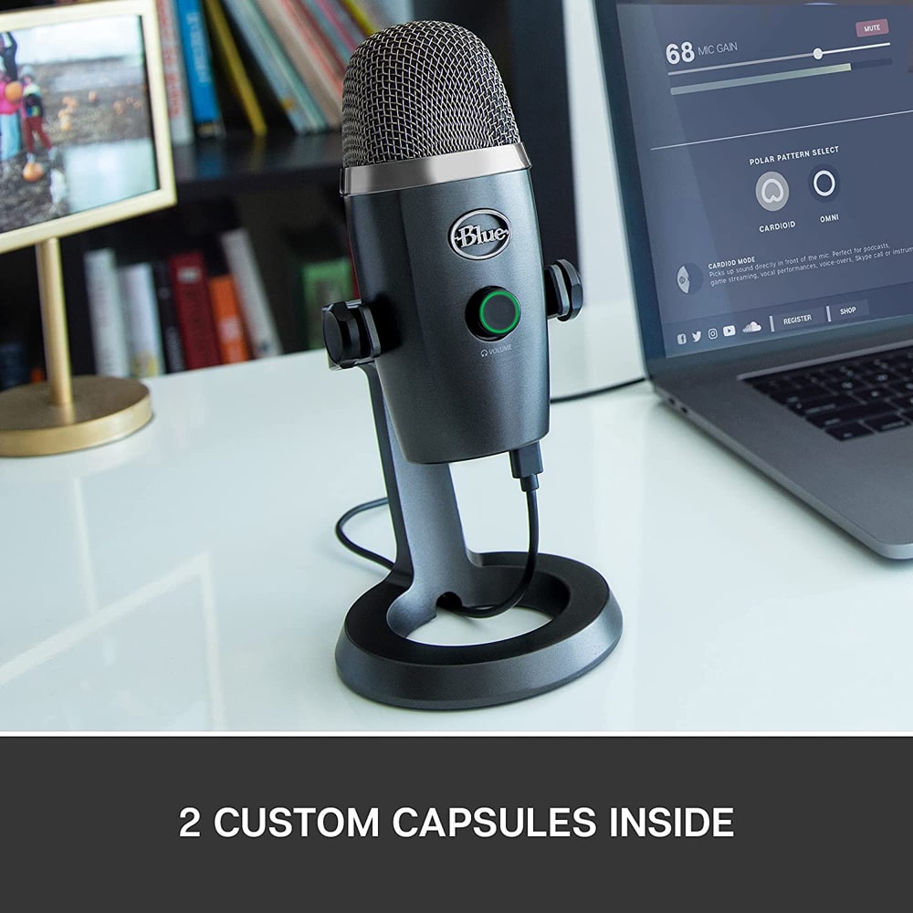 Blue Yeti Nano USB Condenser Microphone – Shadow Grey