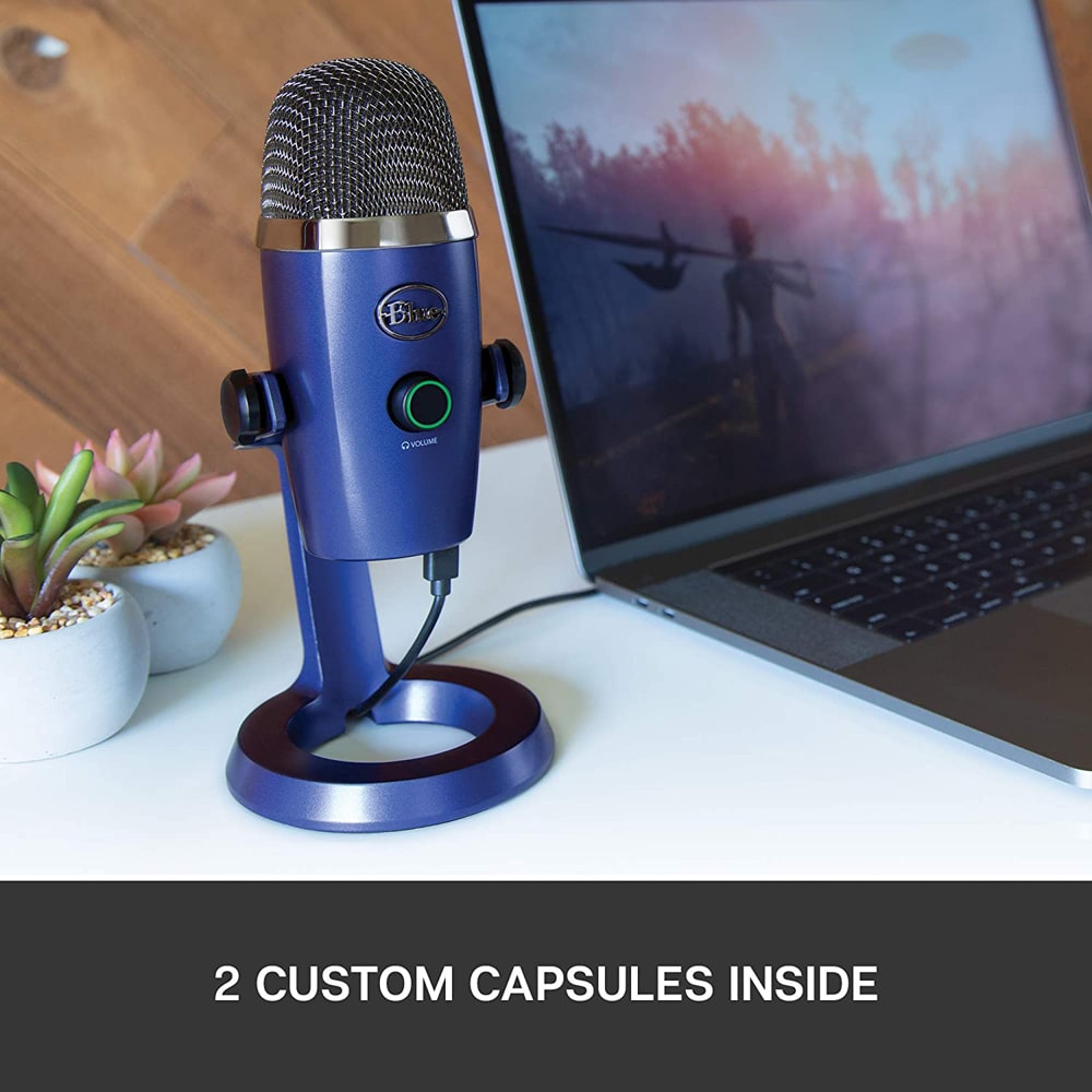 Blue Yeti Nano USB Condenser Microphone – Vivid Blue