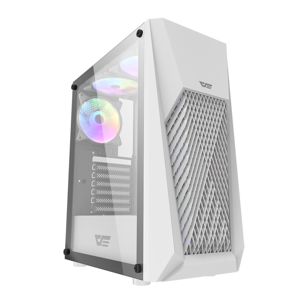 DarkFlash DK150 TG RGB Mid Tower Chassis – White