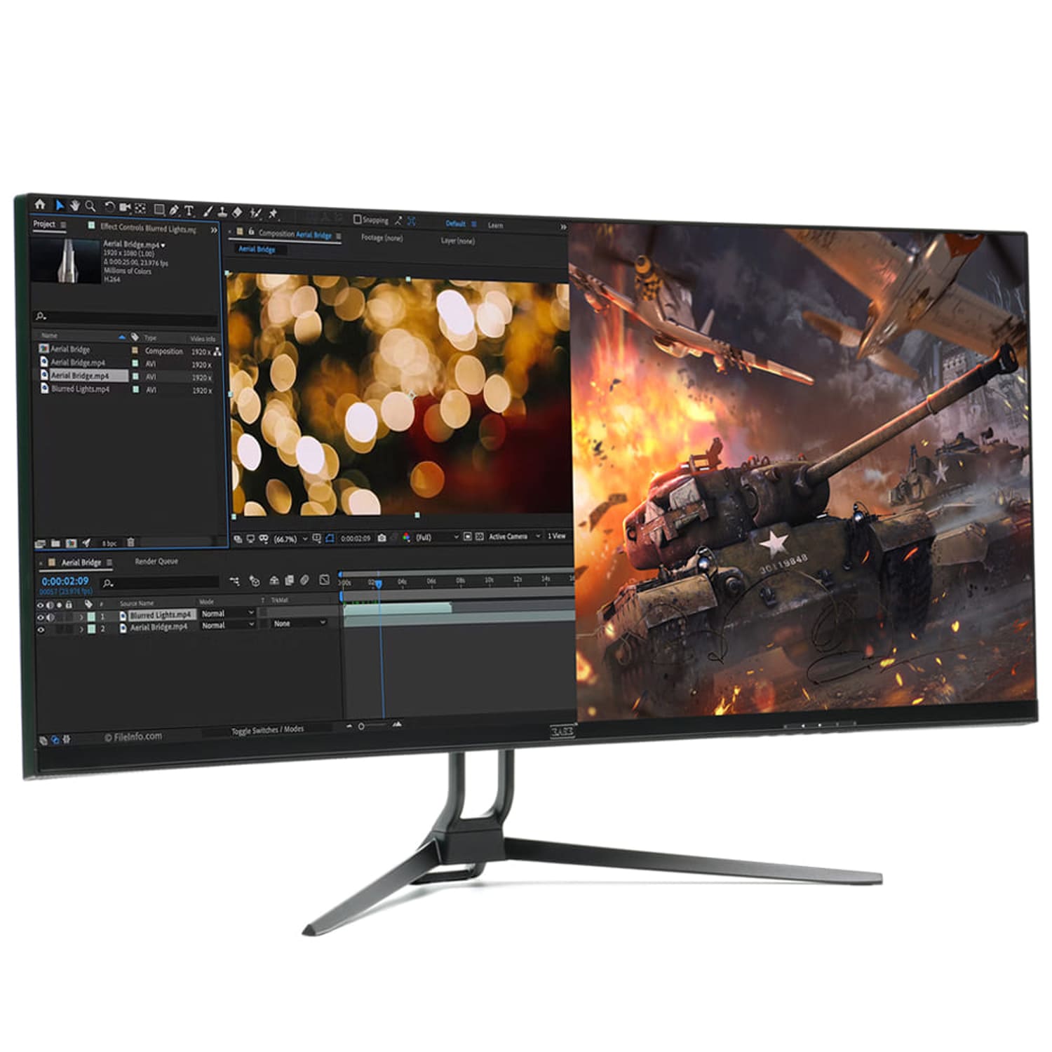 EASE PG34RWI 34 QHD Curved IPS Gaming Monitor