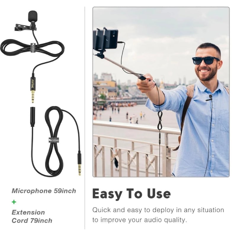 Fifine C2 Lavalier Lapel Microphone