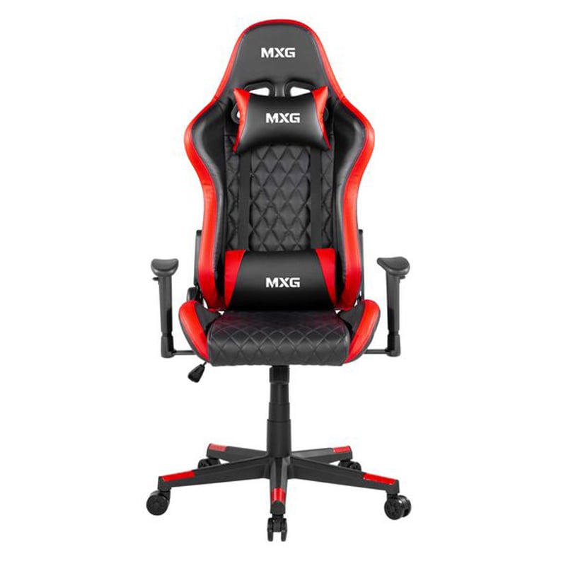 MXG GCH-01 Large Diamond Quilted PU Gaming Chair – Red