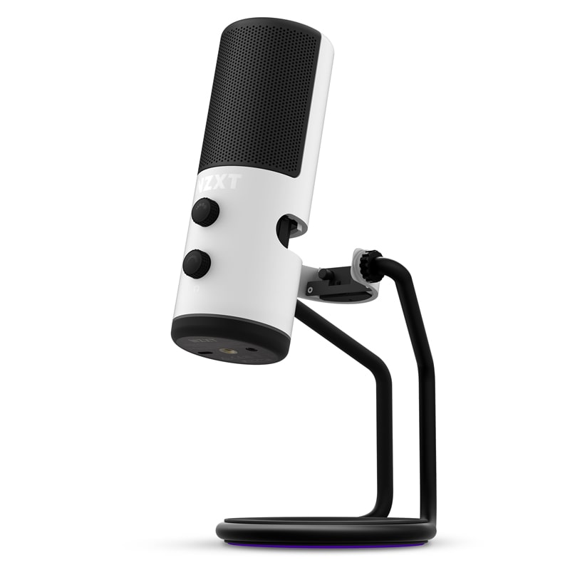 NZXT Capsule USB Cardioid Streaming Gaming & Podcasting Microphone – Matte White