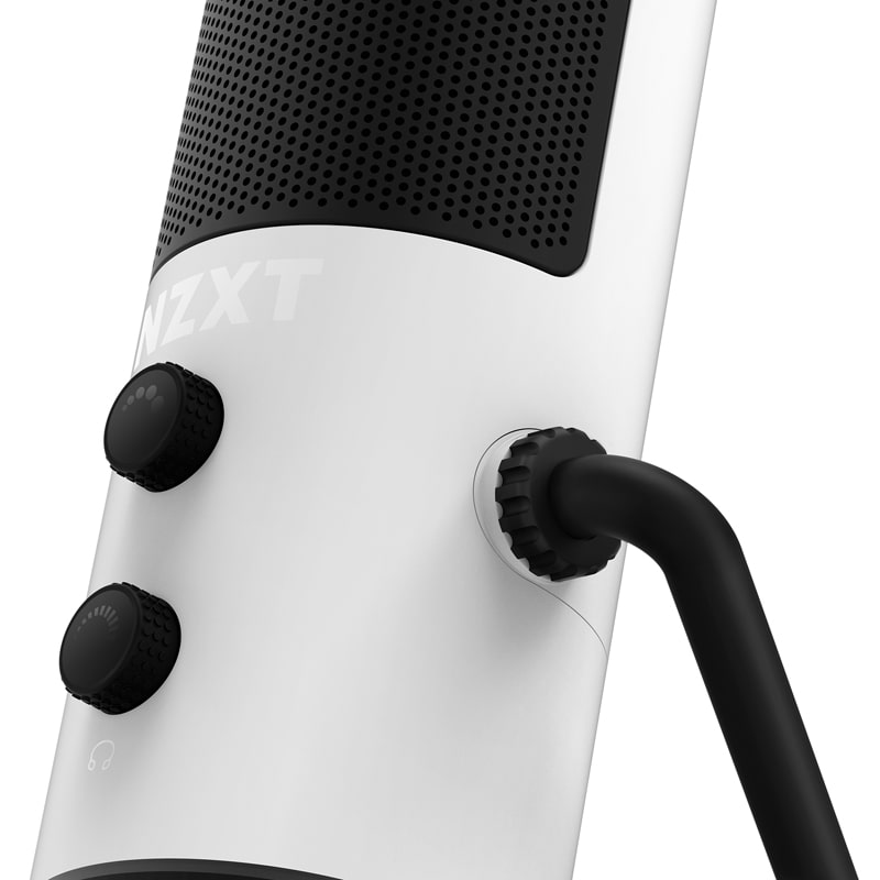 NZXT Capsule USB Cardioid Streaming Gaming & Podcasting Microphone – Matte White