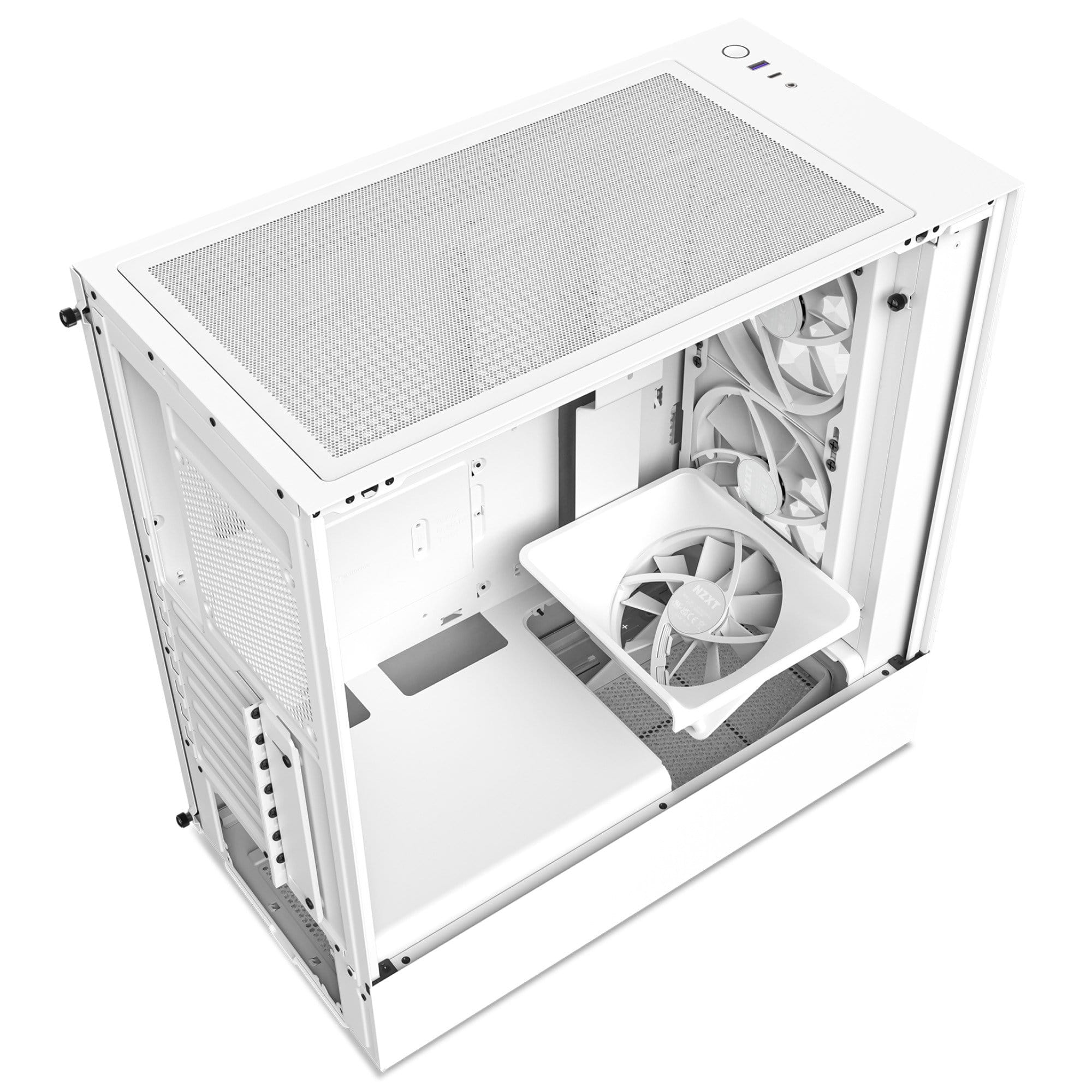 NZXT H5 Elite Mid Tower Gaming Chassis – Matte White