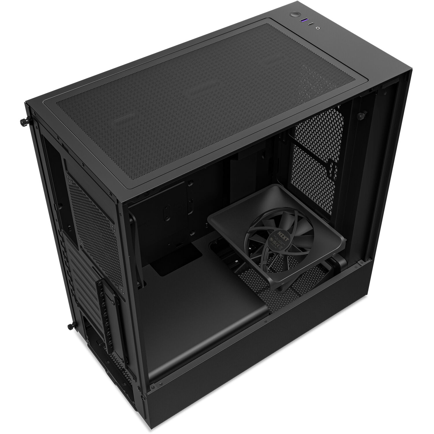 NZXT H5 Flow Mid Tower Gaming Chassis – Matte Black