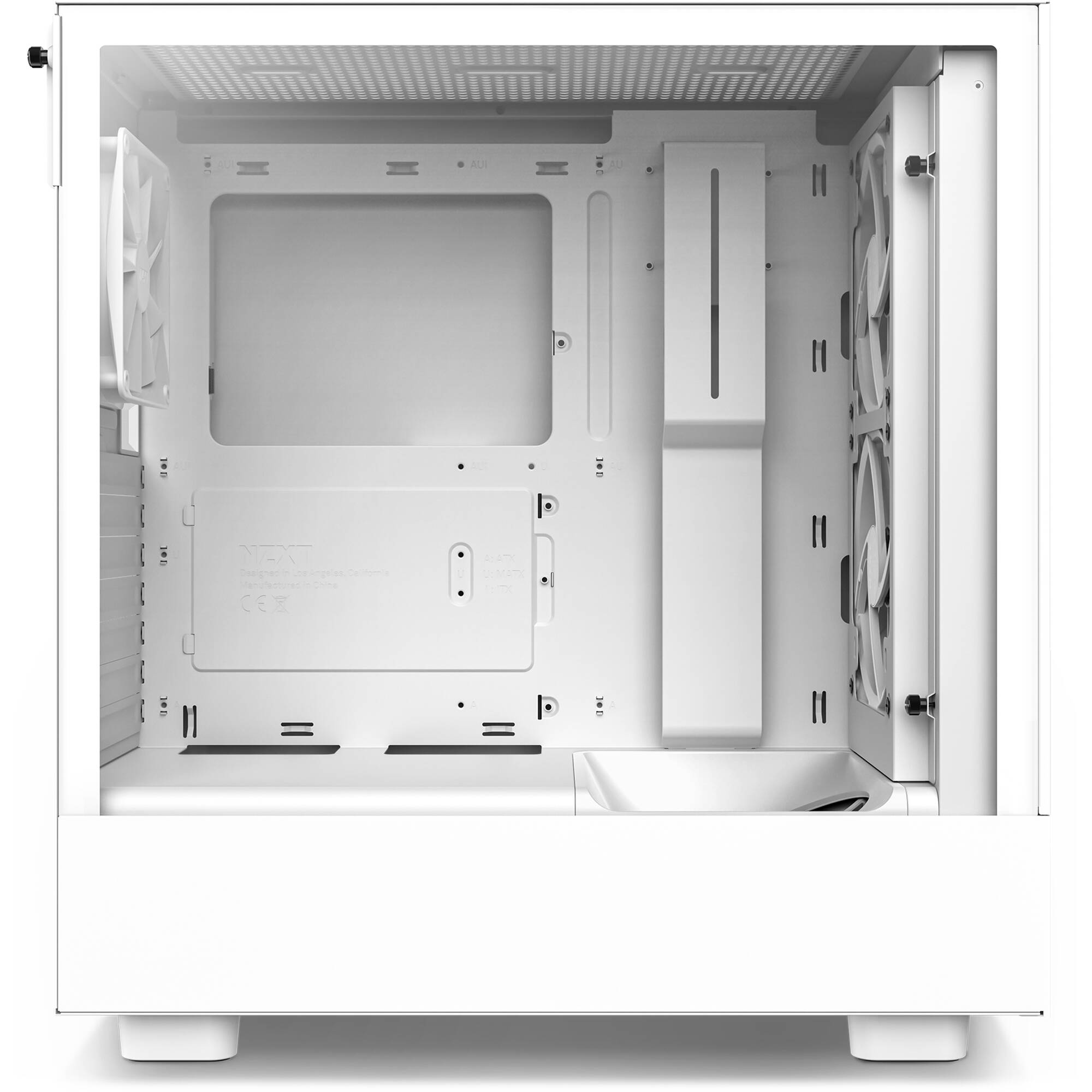 NZXT H5 Flow Mid Tower Gaming Chassis – Matte White