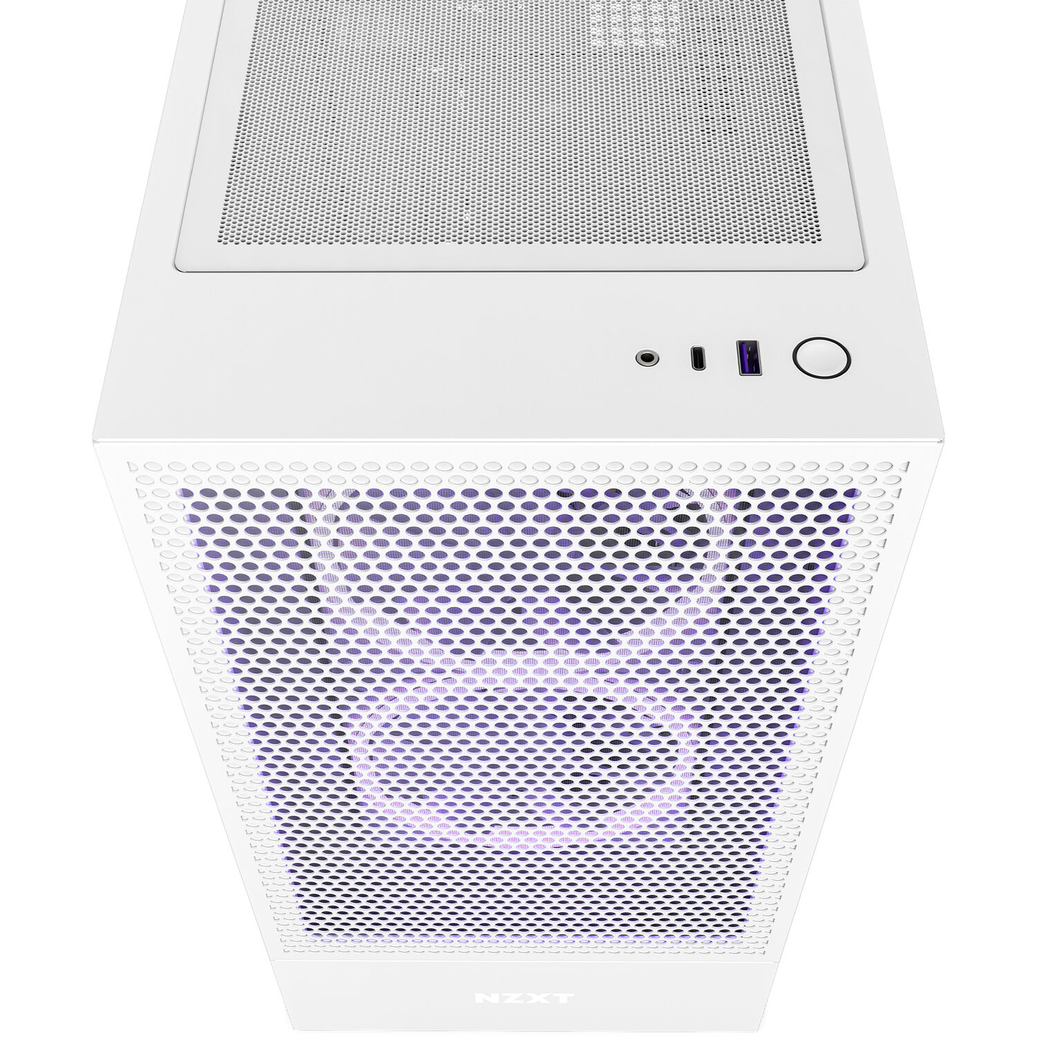 NZXT H5 Flow Mid Tower Gaming Chassis – Matte White