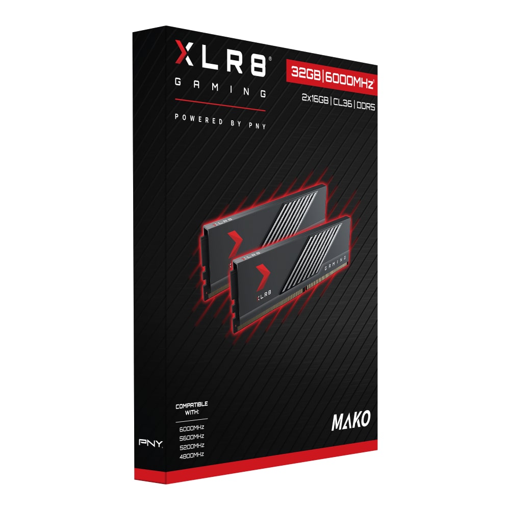 PNY XLR8 MAKO 32GB 6000MHz CL36 DDR5 Memory Kit
