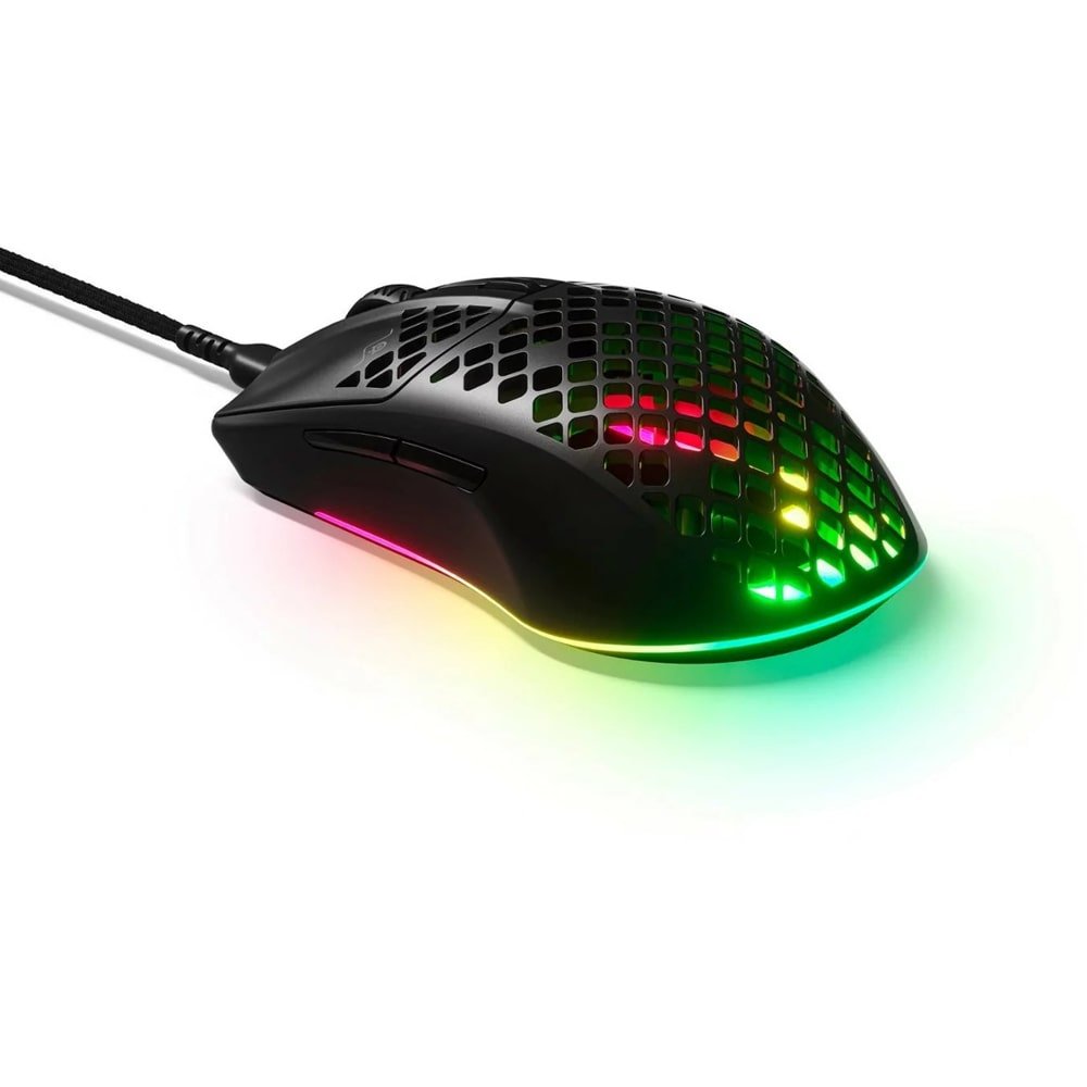 SteelSeries Aerox 3 2022 Edition Lightweight Wired Optical Gaming Mouse – Onyx