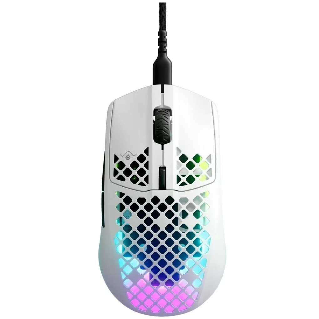 SteelSeries Aerox 3 2022 Edition Lightweight Wired Optical Gaming Mouse – Snow