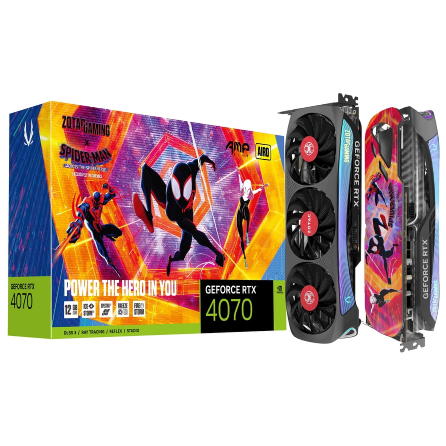ZOTAC GAMING GeForce RTX 4070 AMP AIRO SPIDER-MAN Bundle
