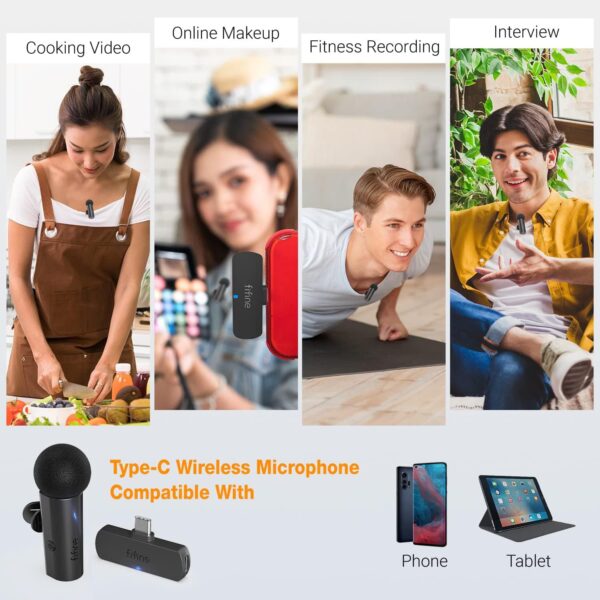 Fifine M6 Wireless Lapel Microphone - Image 6