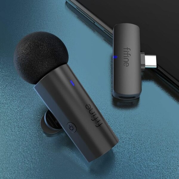 Fifine M6 Wireless Lapel Microphone