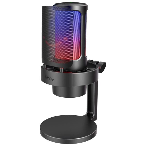 Fifine Ampligame A8 USB Condenser RGB Gaming Microphone