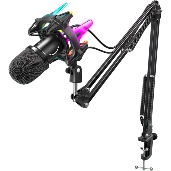 Fifine K651 USB Dynamic RGB Gaming Microphone Kit