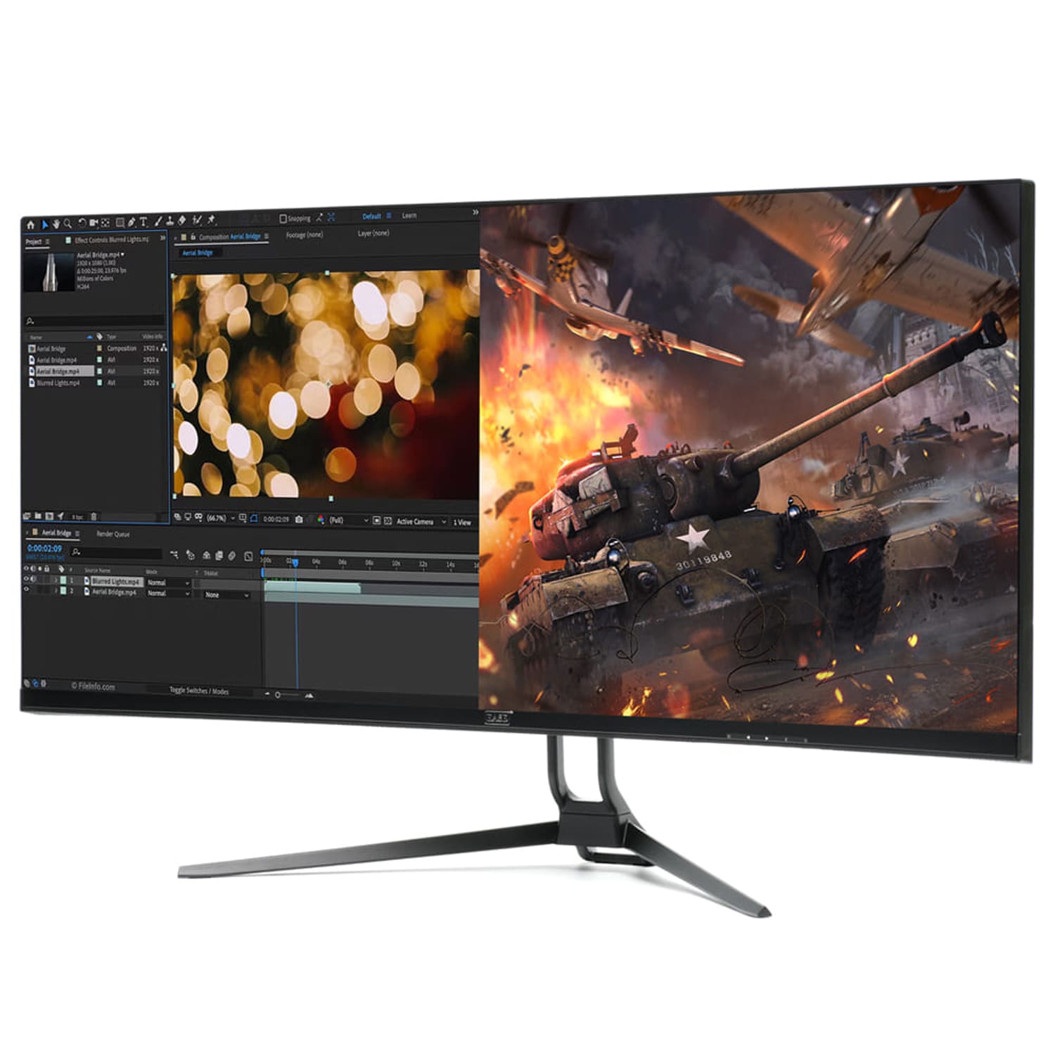 EASE PG34RWI 34 QHD Curved IPS Gaming Monitor