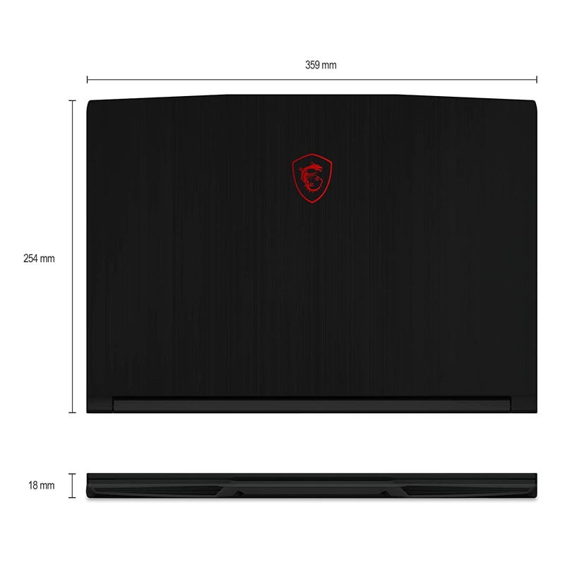 MSI GF63 Thin 10SC i5 10500H 8GB 256GB NVMe GTX 1650 4G 15.6" FHD Win10 Home Gaming Laptop