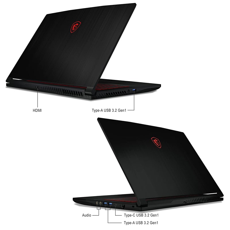 MSI GF63 Thin 10SC i5 10500H 8GB 256GB NVMe GTX 1650 4G 15.6" FHD Win10 Home Gaming Laptop