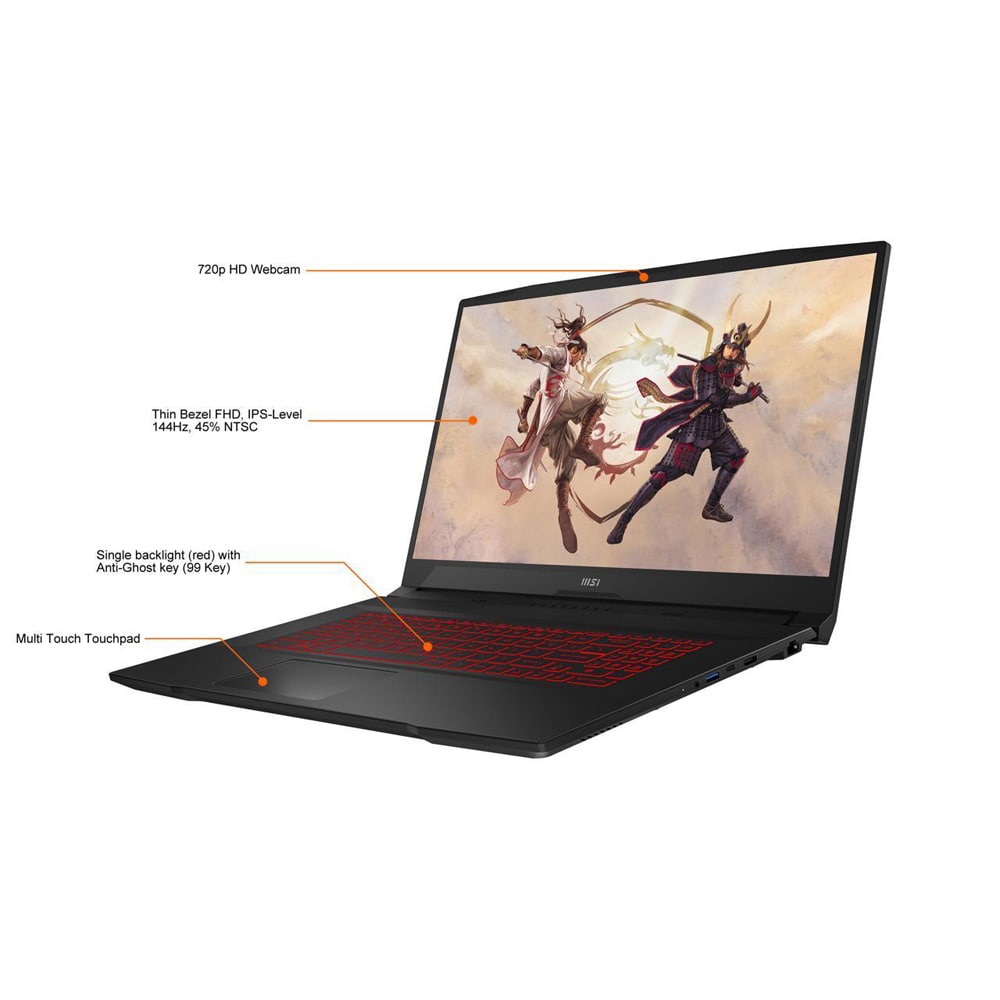 MSI Katana GF76 11UE i7 11800H 16GB 1TB NVMe RTX 3060 6G 17.3" FHD 144Hz W10 Home Gaming Laptop