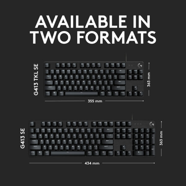 Logitech G413 SE Mechanical Gaming Keyboard - Tactile Switches