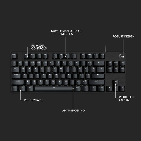 Logitech G413 TKL SE Mechanical Gaming Keyboard - Tactile Switches