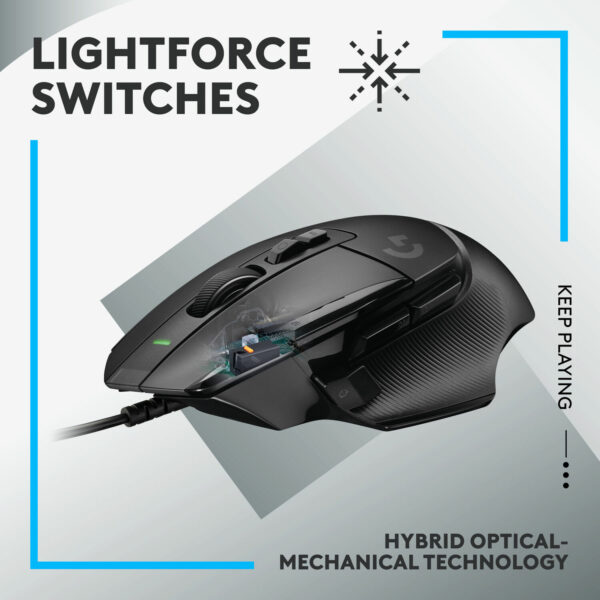Logitech G502 X Wired Gaming Mouse – Black