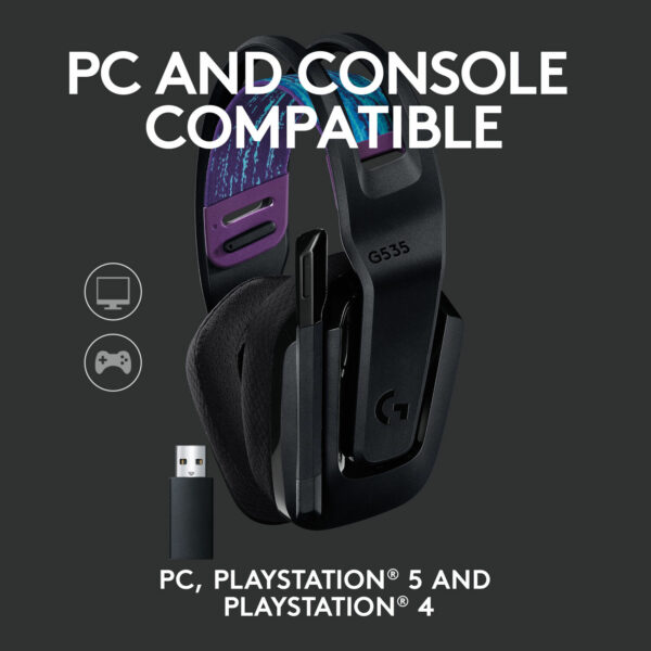 Logitech G535 LIGHTSPEED Wireless Headset – Black