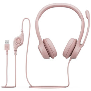 Logitech H390 USB Headset with Noise Cancelling Mic - Rose
