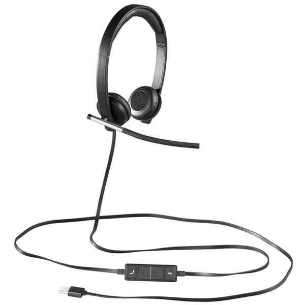 Logitech H650e USB Wired On-Ear Active Noise Cancelling Headset - Image 3