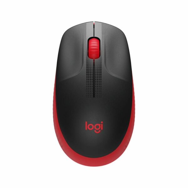 Logitech M190 Full-Size Wireless USB Mouse – Red