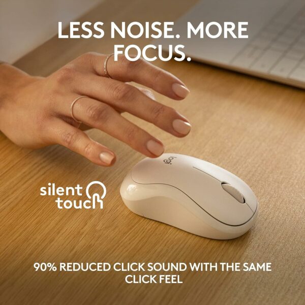 Logitech M240 Silent Bluetooth Wireless Mouse – White