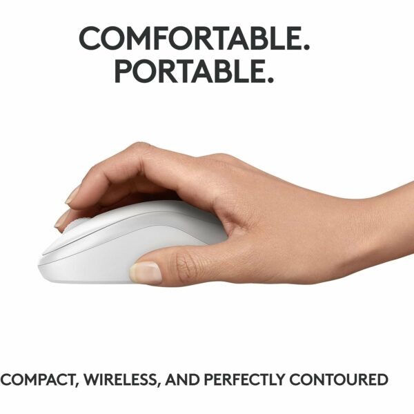 Logitech M240 Silent Bluetooth Wireless Mouse – White