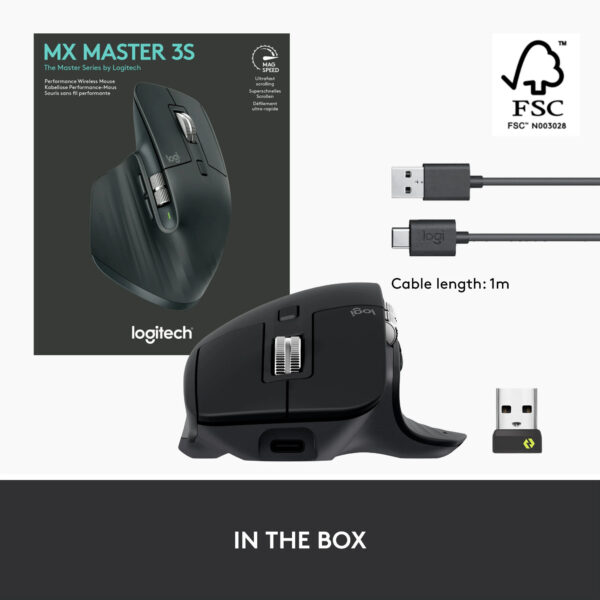 Logitech MX Master 3S Wireless Mouse – Graphite