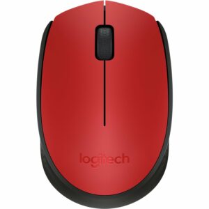 Logitech M171 Wireless USB Mouse – Red