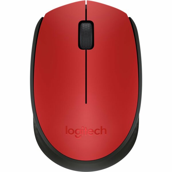 Logitech M171 Wireless USB Mouse – Red