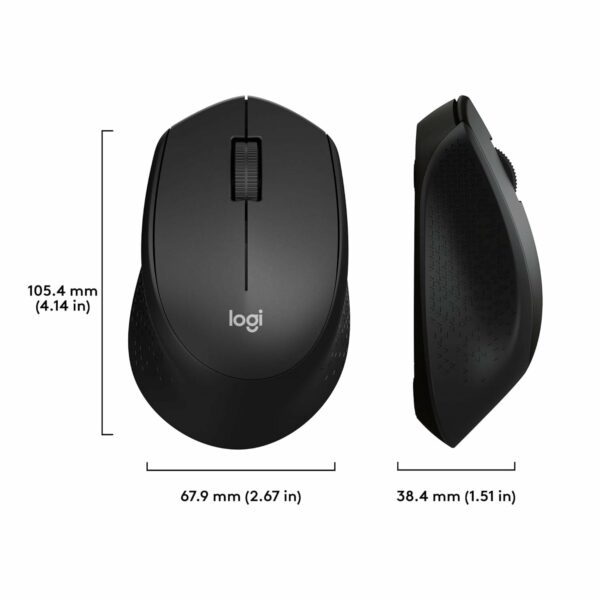 Logitech M330 Silent Plus Wireless Mouse – Black