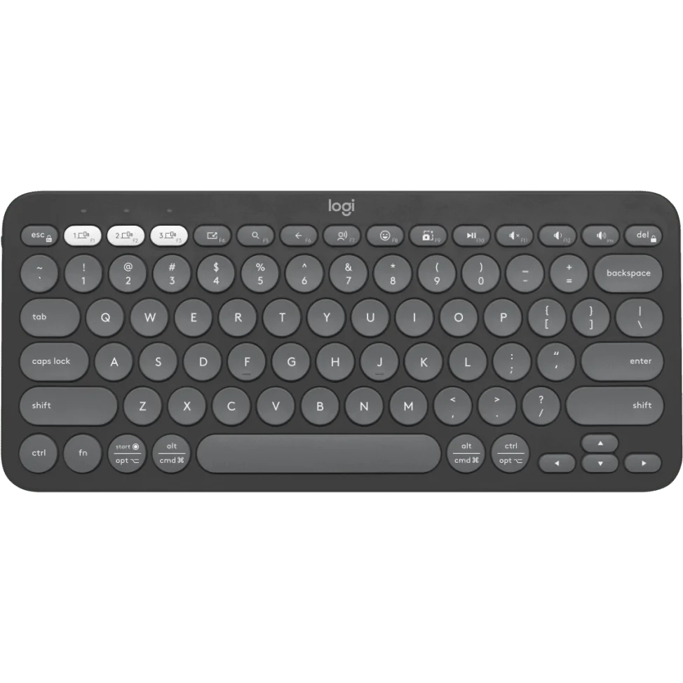 Logitech K380s Pebble Keys 2 Bluetooth Wireless Keyboard - Tonal Graphite